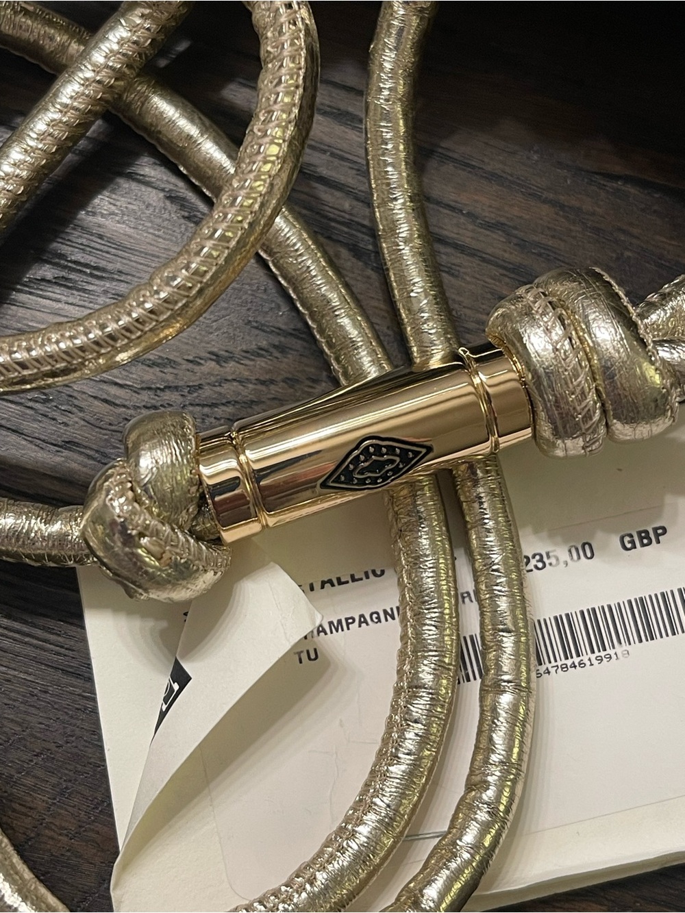 ba&sh Metallic Gold Mini Shoulder Bag - Picture 8 of 12